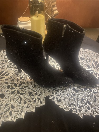 Black bling boots - bling, sugar